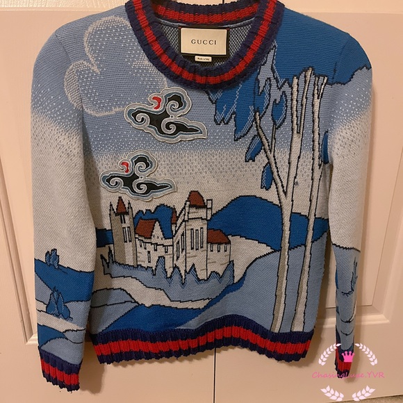 Gucci Sweaters - Authentic Gucci Sweater with Web detail